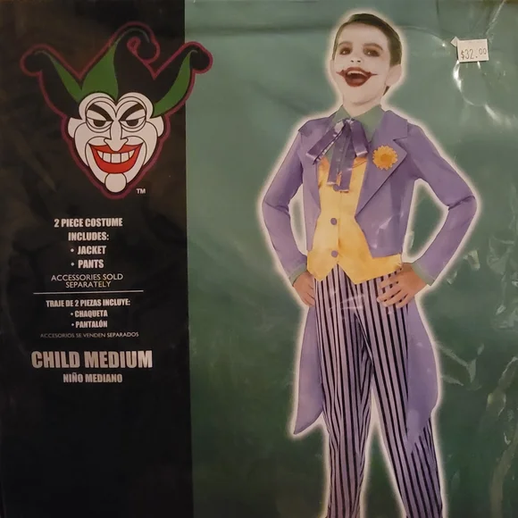 Child's Villain Costume - Purple and Yellow - Picture 1 of 2